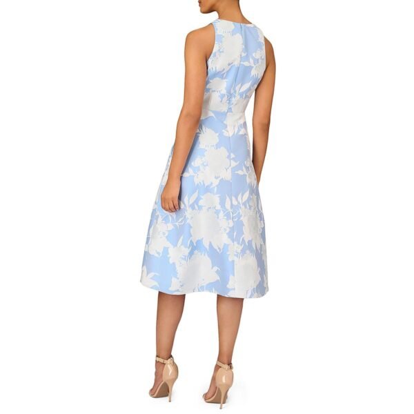 Aidan Mattox Womens Woven Floral Midi Dress - Image 2