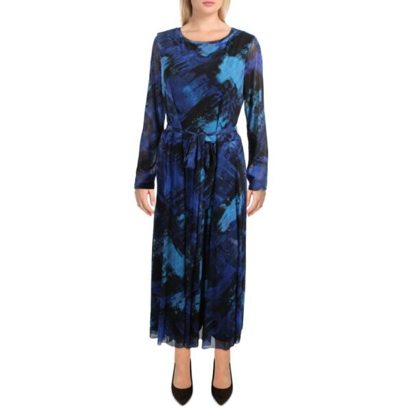 Anne Klein Womens Printed Calf Midi Dress - Image 2